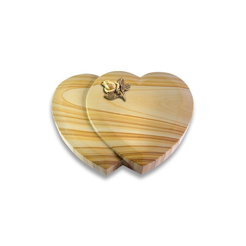 Grabstein Amoureux/Woodland Rose 3 (Bronze)