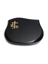 Grabstein Cassiopeia/Indisch-Black Kreuz 1 (Bronze)