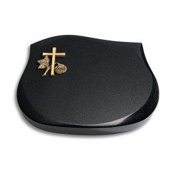 Grabstein Cassiopeia/Indisch-Black Kreuz 1 (Bronze)
