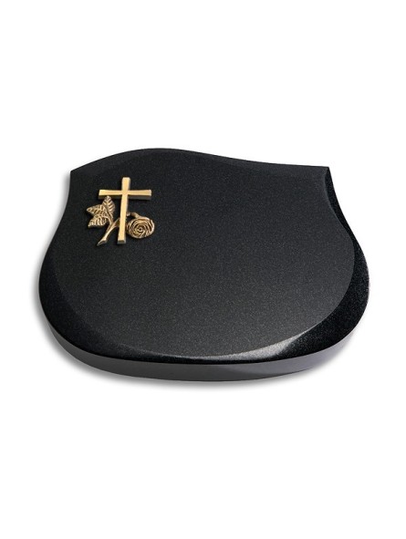 Grabstein Cassiopeia/Indisch-Black Kreuz 1 (Bronze)