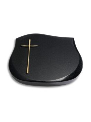 Grabstein Cassiopeia/Indisch-Black Kreuz 2 (Bronze)