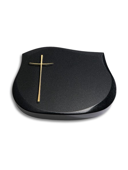 Grabstein Cassiopeia/Indisch-Black Kreuz 2 (Bronze)