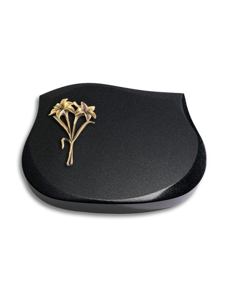 Grabstein Cassiopeia/Indisch-Black Lilie (Bronze)