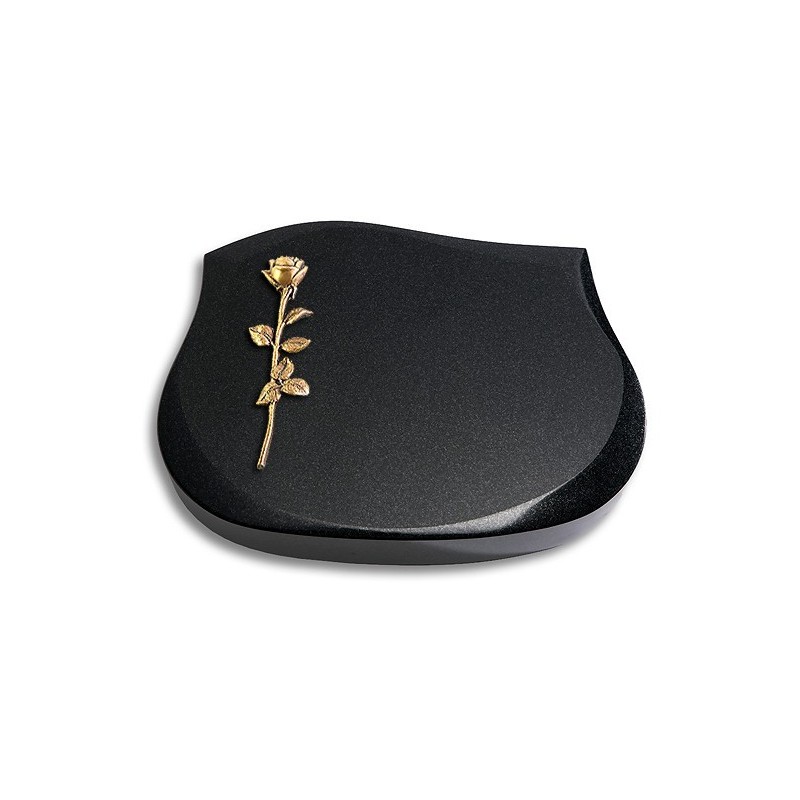 Grabstein Cassiopeia/Indisch-Black Rose 12 (Bronze)