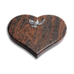 Grabstein Coeur/Twilight-Red Taube (Alu)