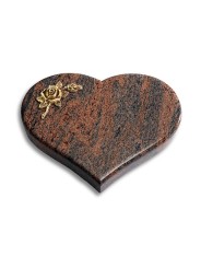 Grabstein Coeur/Twilight-Red Rose 1 (Bronze)
