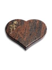 Grabstein Coeur/Twilight-Red Rose 2 (Bronze)