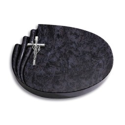 Grabstein Waves/Orion Kreuz/Ähren (Alu)