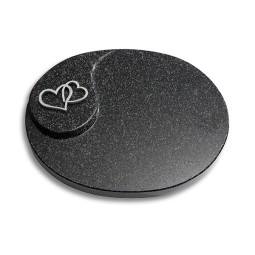 Grabstein Yang/Indisch-Impala Herzen (Alu)