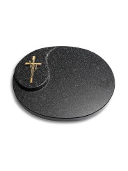 Grabstein Yang/Indisch-Impala Kreuz/Ähren (Bronze)
