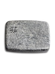 Grabstein Linea/Viskont-White Kreuz 1 (Alu)
