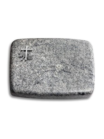 Grabstein Linea/Viskont-White Kreuz 1 (Alu)