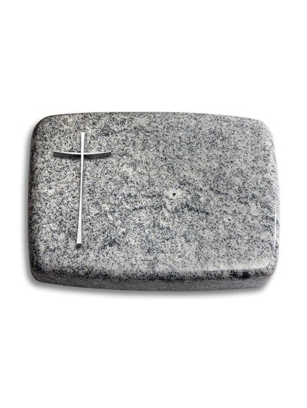 Grabstein Linea/Viskont-White Kreuz 2 (Alu)