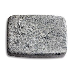 Grabstein Linea/Viskont-White Lilienzweig (Alu)