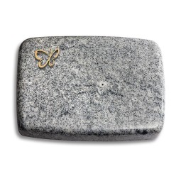 Grabstein Linea/Viskont-White Papillon (Bronze)