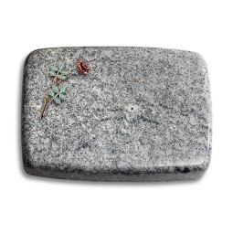 Grabstein Linea/Viskont-White Rose 4 (Color)