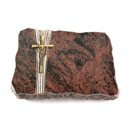 Grabplatte Aruba Strikt Kreuz/Ähren (Bronze)