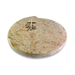 Grabstein Baroque/New-Kashmir Kreuz 1 (Bronze)