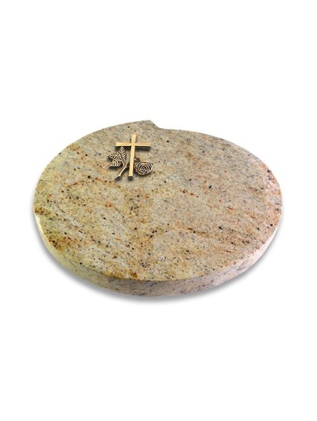 Grabstein Baroque/New-Kashmir Kreuz 1 (Bronze)