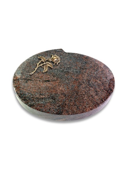 Grabstein Baroque/Paradiso Rose 2 (Bronze)
