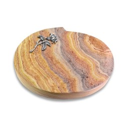 Grabstein Baroque/Rainbow Rose 2 (Alu)