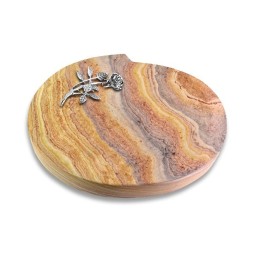 Grabstein Baroque/Rainbow Rose 6 (Alu)