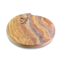 Grabstein Baroque/Rainbow Papillon (Bronze)