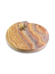 Grabstein Baroque/Rainbow Rose 3 (Bronze)