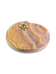 Grabstein Baroque/Rainbow Rose 4 (Bronze)