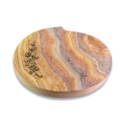 Grabstein Baroque/Rainbow Rose 5 (Bronze)