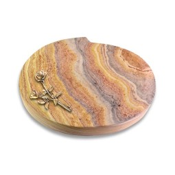 Grabstein Baroque/Rainbow Rose 10 (Bronze)