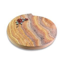 Grabstein Baroque/Rainbow Rose 1 (Color)