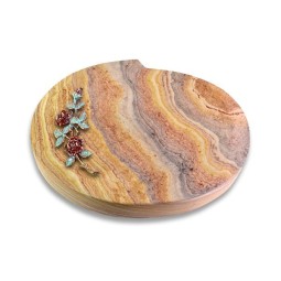 Grabstein Baroque/Rainbow Rose 3 (Color)