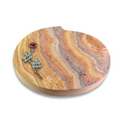 Grabstein Baroque/Rainbow Rose 4 (Color)