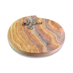 Grabstein Baroque/Rainbow Rose 7 (Color)