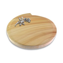 Grabstein Baroque/Woodland Rose 6 (Alu)