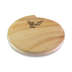 Grabstein Baroque/Woodland Taube (Bronze)