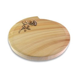 Grabstein Baroque/Woodland Rose 6 (Bronze)