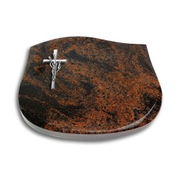 Grabstein Cassiopeia/Aruba Kreuz/Ähren (Alu)