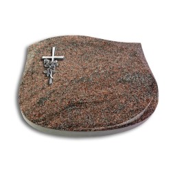 Grabstein Cassiopeia/Paradiso Kreuz/Rose (Alu)