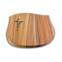 Grabstein Cassiopeia/Rainbow Kreuz/Ähren (Bronze)