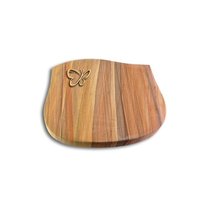 Grabstein Cassiopeia/Rainbow Papillon (Bronze)