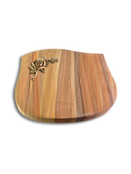 Grabstein Cassiopeia/Rainbow Rose 1 (Bronze)