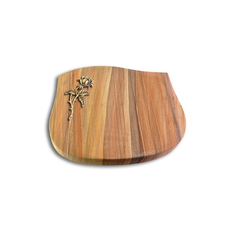 Grabstein Cassiopeia/Rainbow Rose 2 (Bronze)