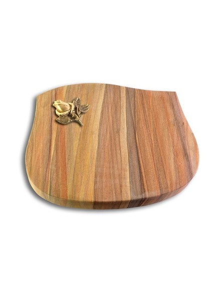Grabstein Cassiopeia/Rainbow Rose 3 (Bronze)