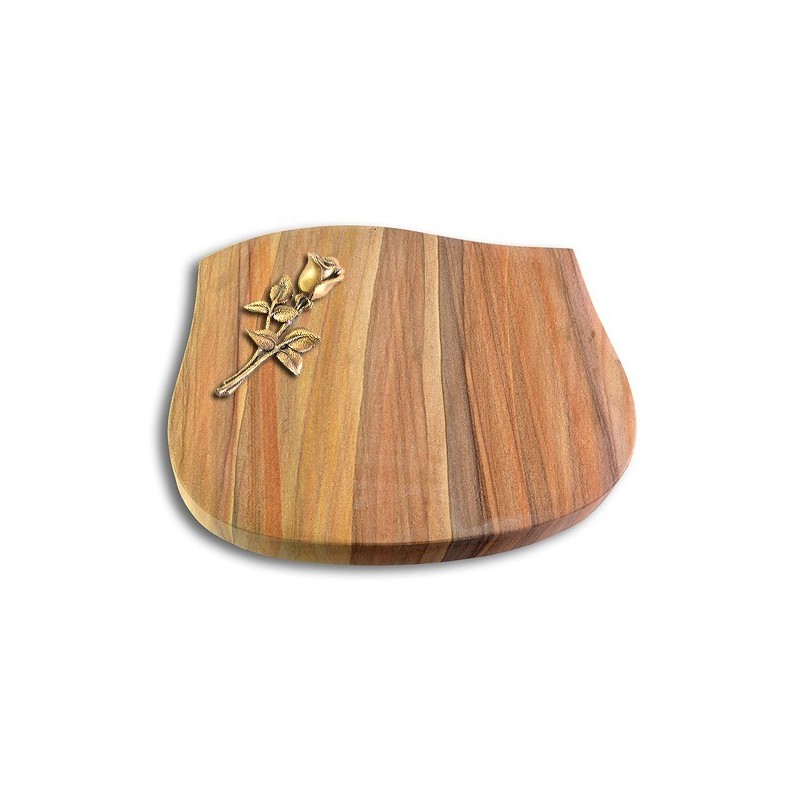 Grabstein Cassiopeia/Rainbow Rose 8 (Bronze)