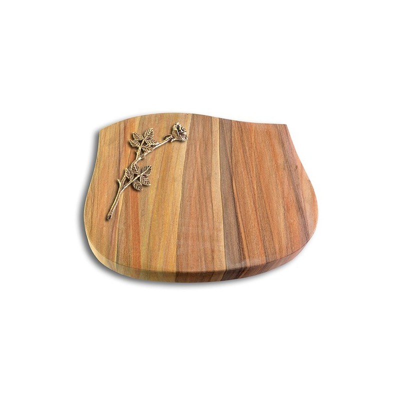 Grabstein Cassiopeia/Rainbow Rose 9 (Bronze)