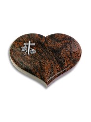 Grabstein Coeur/Aruba Kreuz 1 (Alu)