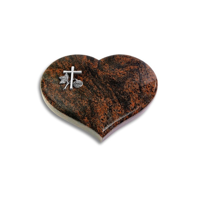 Grabstein Coeur/Aruba Kreuz 1 (Alu)