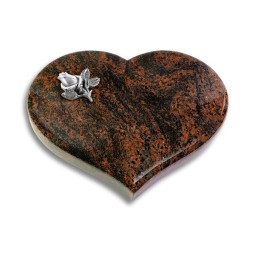 Grabstein Coeur/Aruba Rose 3 (Alu)